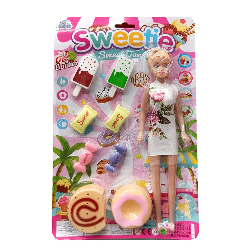 Set de Muñeca Sweetie 9 piezas
