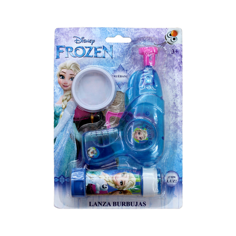 Lanza Burbujas con Luz Frozen
